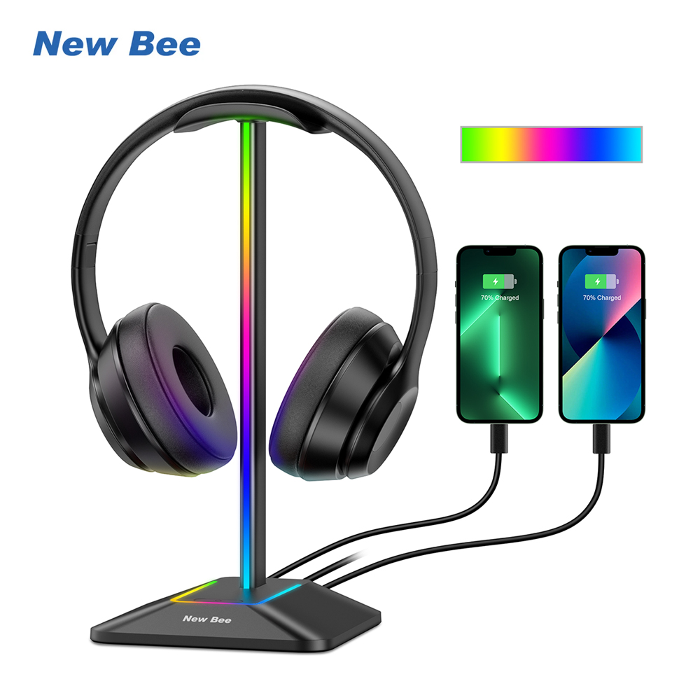 Headphone Hook Under - 新しい Bee Z8 RGB ヘッドフォンスタンドホルダー 2