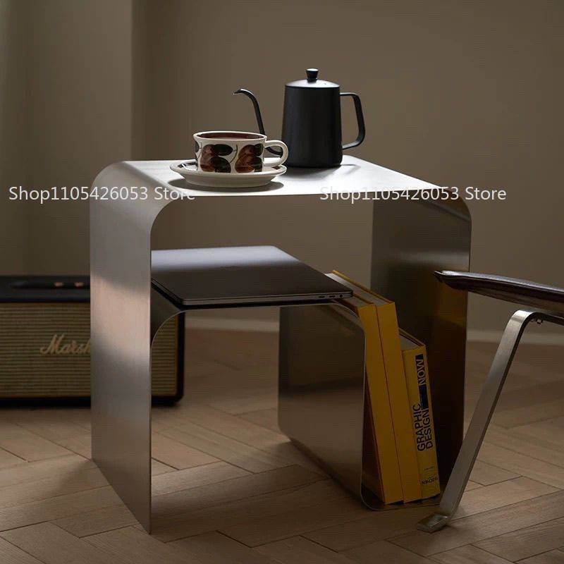 Desk Setup Shelves - 中世、バウハウス、ステンレス鋼、サイドテーブル、クリエイティブ、ベッドサイド、収納、テーブル、モダン、ホーム、ソファ、コーナーテーブル、棚