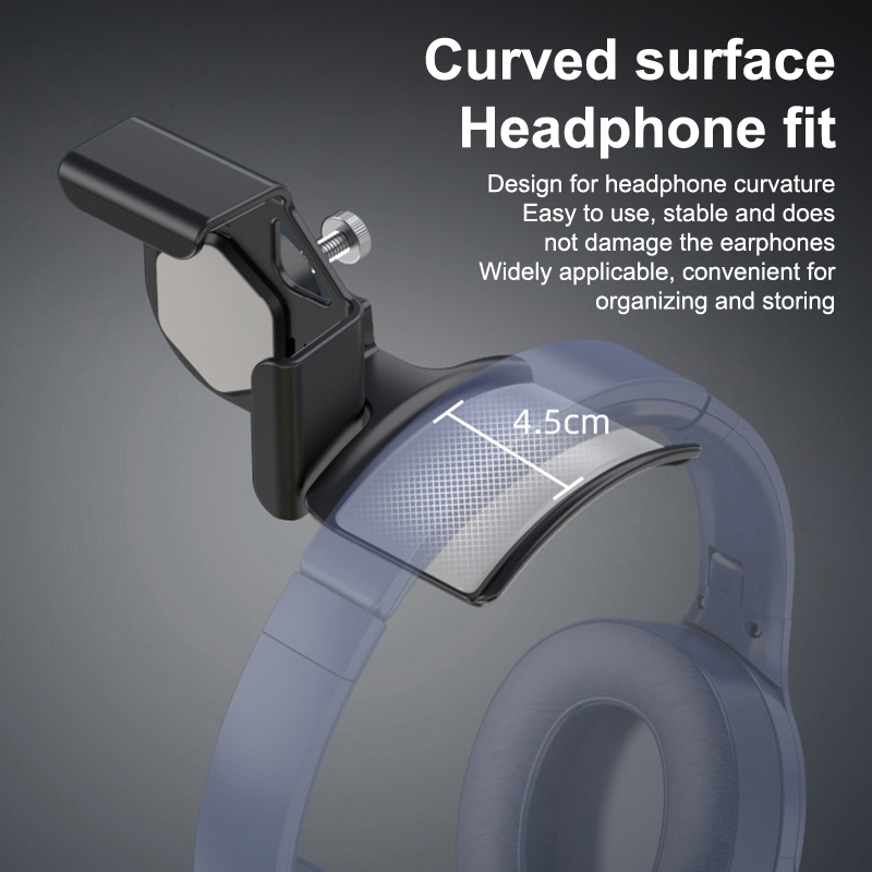 Headphone Hook Under - 新しいヘッドフォンホルダー PC モニターハンガー壁掛けフックモニターイヤホンスタンドユニバーサルヘッドセット吊り下げフック耐久性のあるヘッドフォンブラケット
