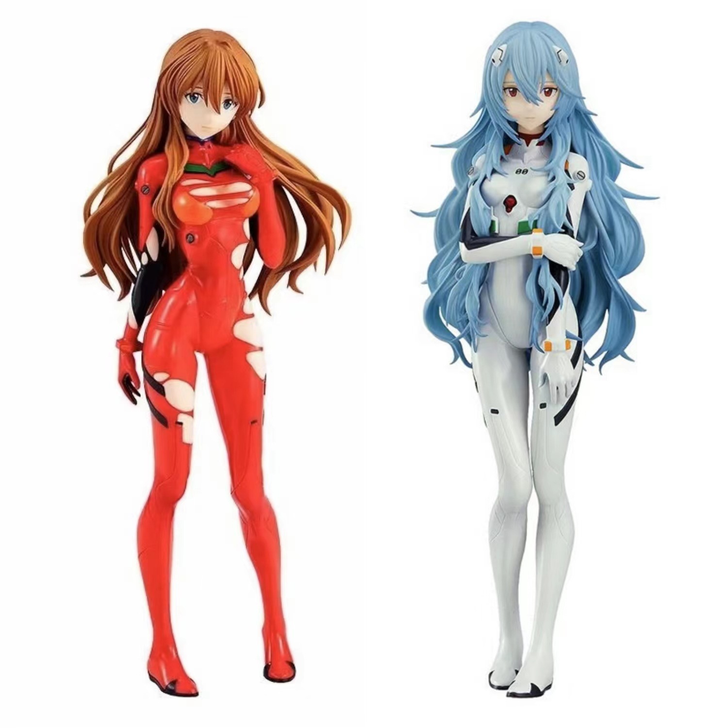 Desk Setup Kit - 2 種類アニメ EVA 惣流・アスカ・ラングレー立ち姿勢アクションフィギュア PVC モデル像人形玩具机の装飾コレクションギフト