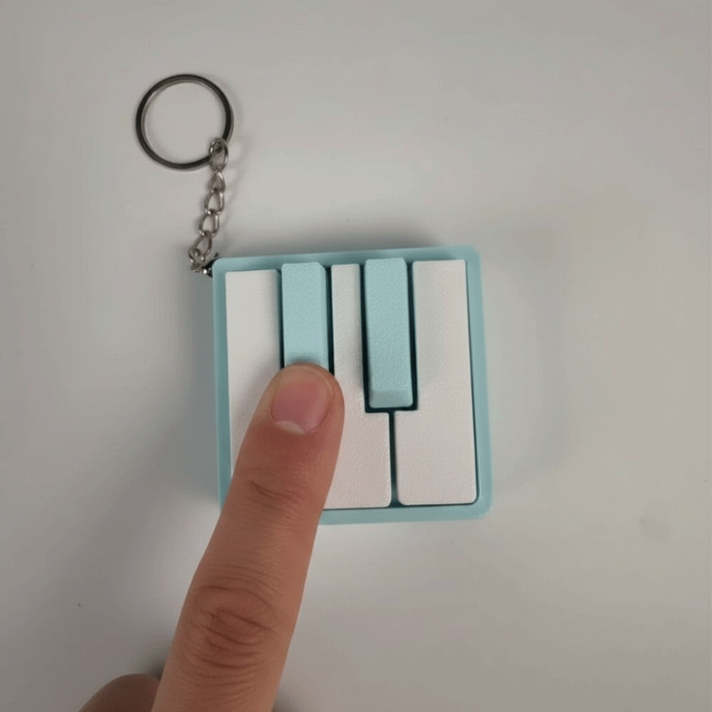 Desk Setup Asmr - PLA素材のフィジェットクリッカー、ASMRサウンド、ミニサイズ、3Dプリント、触覚反応、環境に優しい、ピアノ型フィジェット、デスクセットアップ