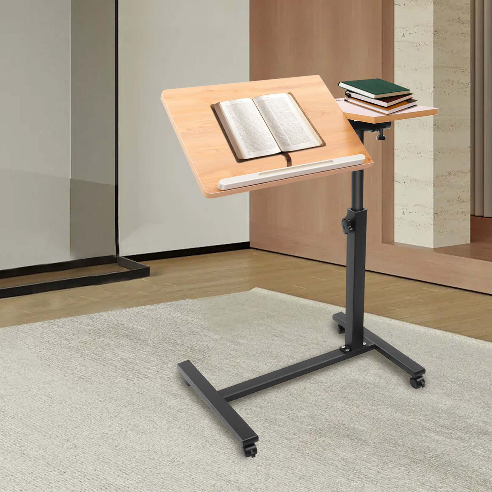 モバイルラップトップテーブル 調整可能 360度回転 °   - Desk Setup Pc のレビューと価格