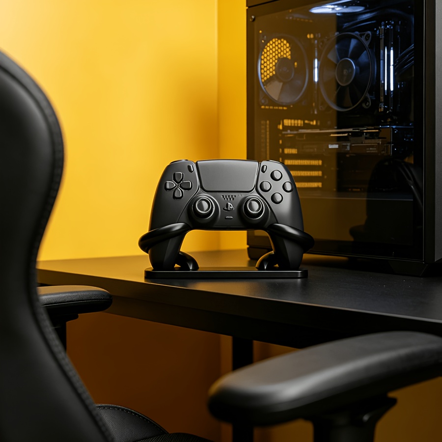 ミニマリズムゲームコントローラーホルダー 3D プリント滑り - Gaming Setup Desk のレビューと価格