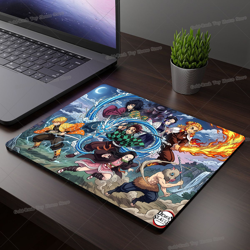 竈門炭治郎禰豆子小型マウスパッドデーモンスレイヤーノンスリッ - Desk Setup Rug のレビューと価格