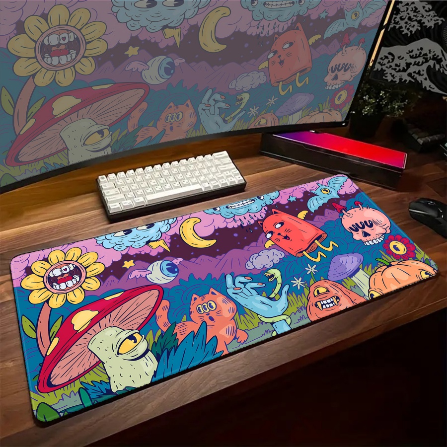 マウスパッド動物植物 Pc セットアップアクセサリーマウスパ - Desk Setup With Plants のレビューと価格