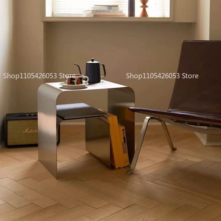 中世、バウハウス、ステンレス鋼、サイドテーブル、クリエイティ - Desk Setup Shelves のレビューと価格