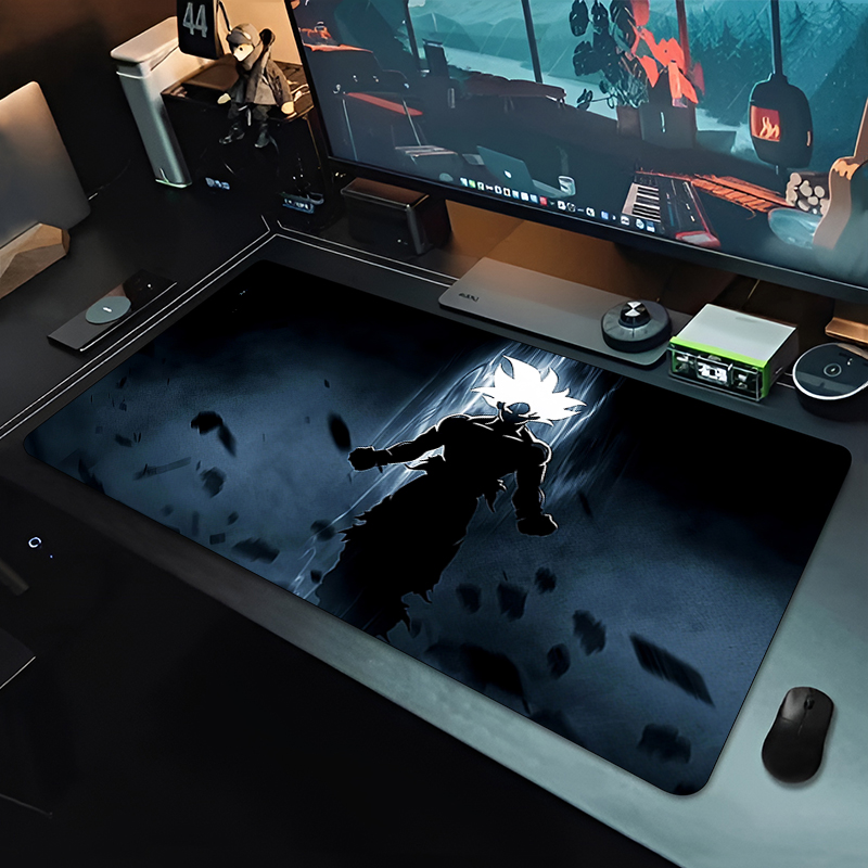DBZ ブラックアニメマウスパッドドラゴンボール大型 PC  - Desk Setup Black のレビューと価格