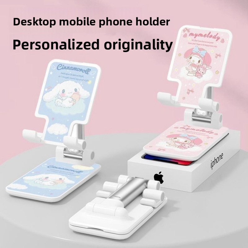 ファッションシナモロール柄スマホホルダー 可愛い漫画プリント - Desk Setup Kit のレビューと価格