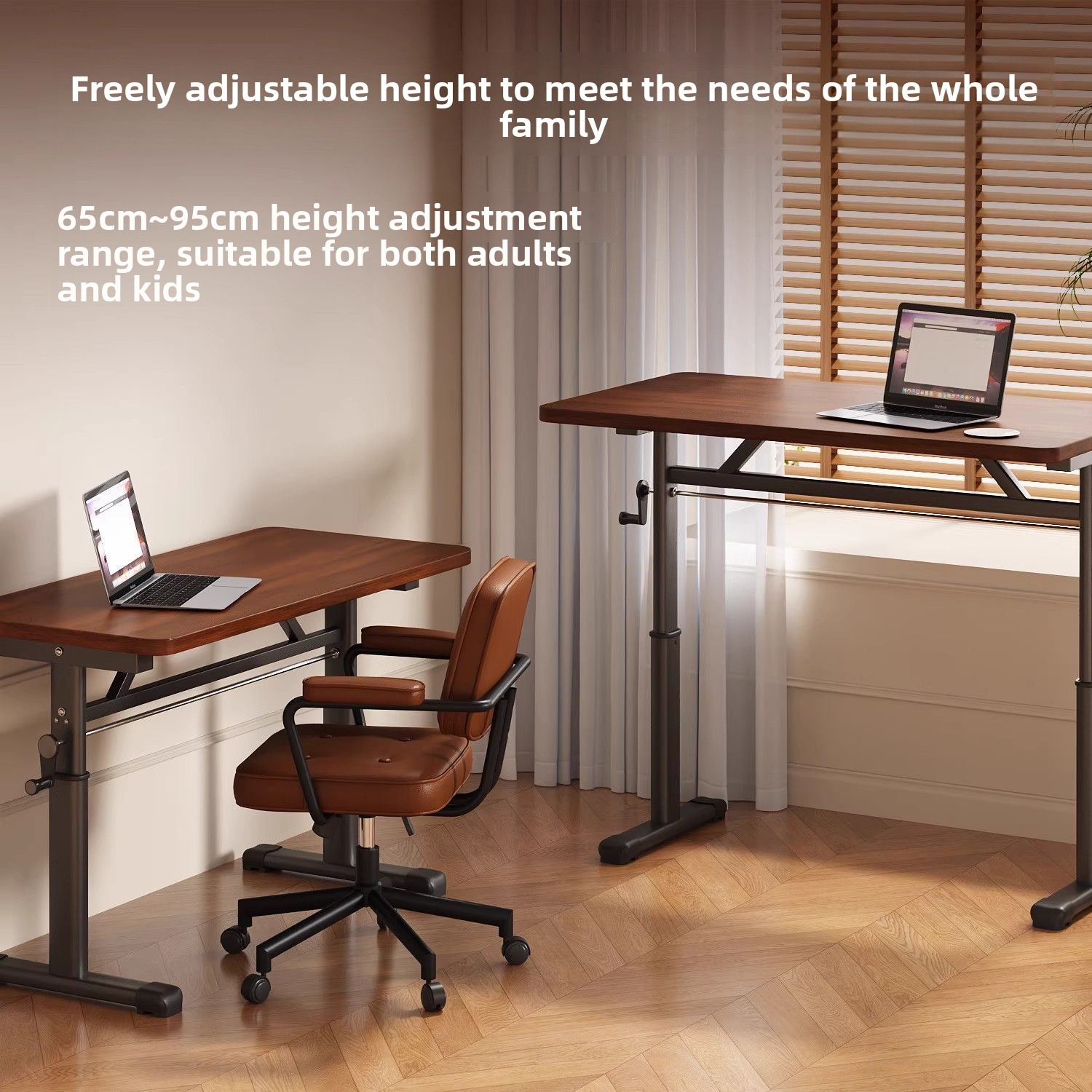 モダンなシンプルな高さ調節可能なコンピューターデスク、人間工 - Desk Setup Laptop のレビューと価格