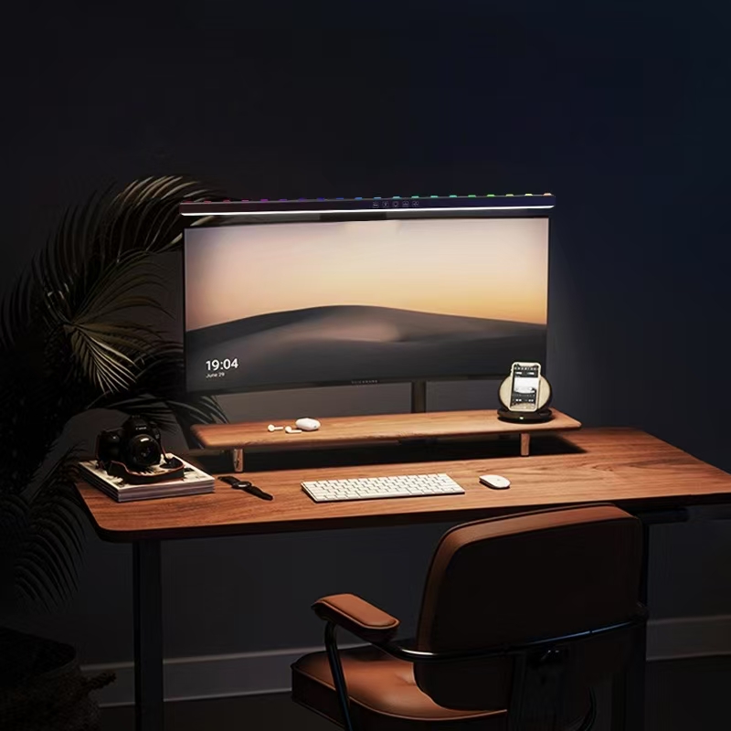 LEDモニターライトハンギングデスクランプ - 無段階調光、 - Desk Setup Pc のレビューと価格