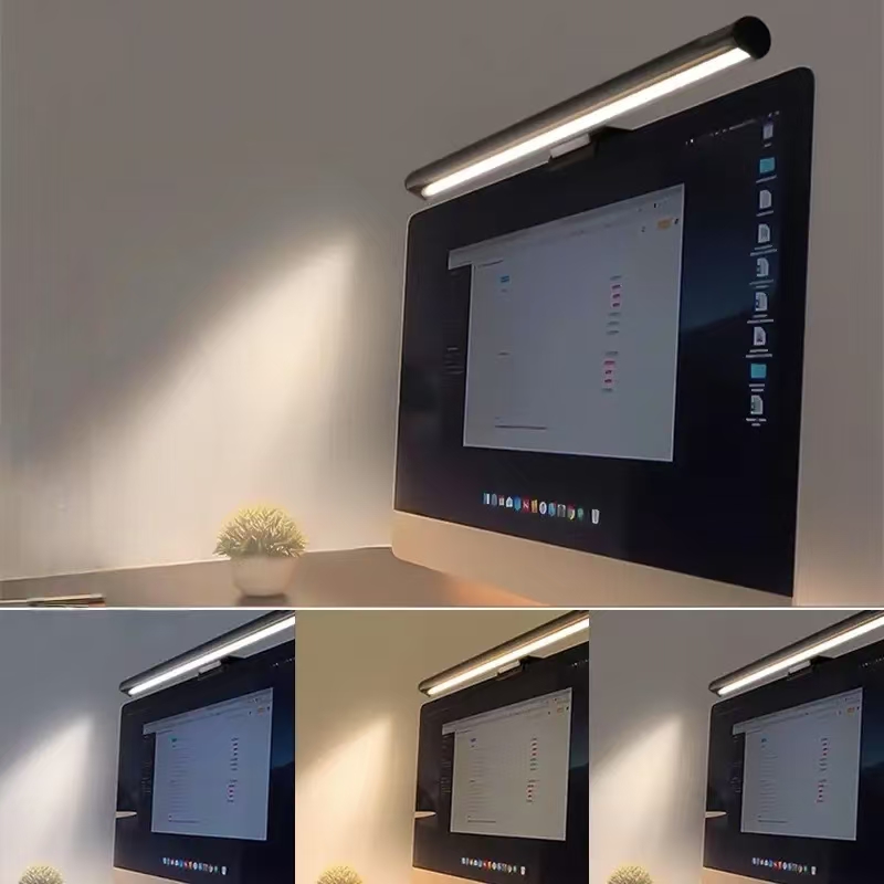 LEDモニターライトハンギングデスクランプ - 無段階調光、 - Desk Setup Pc のレビューと価格