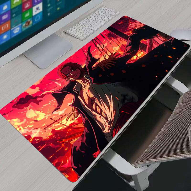 ワンピース シャンクス マウスパッド 大型 ゲーマー XXL - Desk Setup Rug のレビューと価格