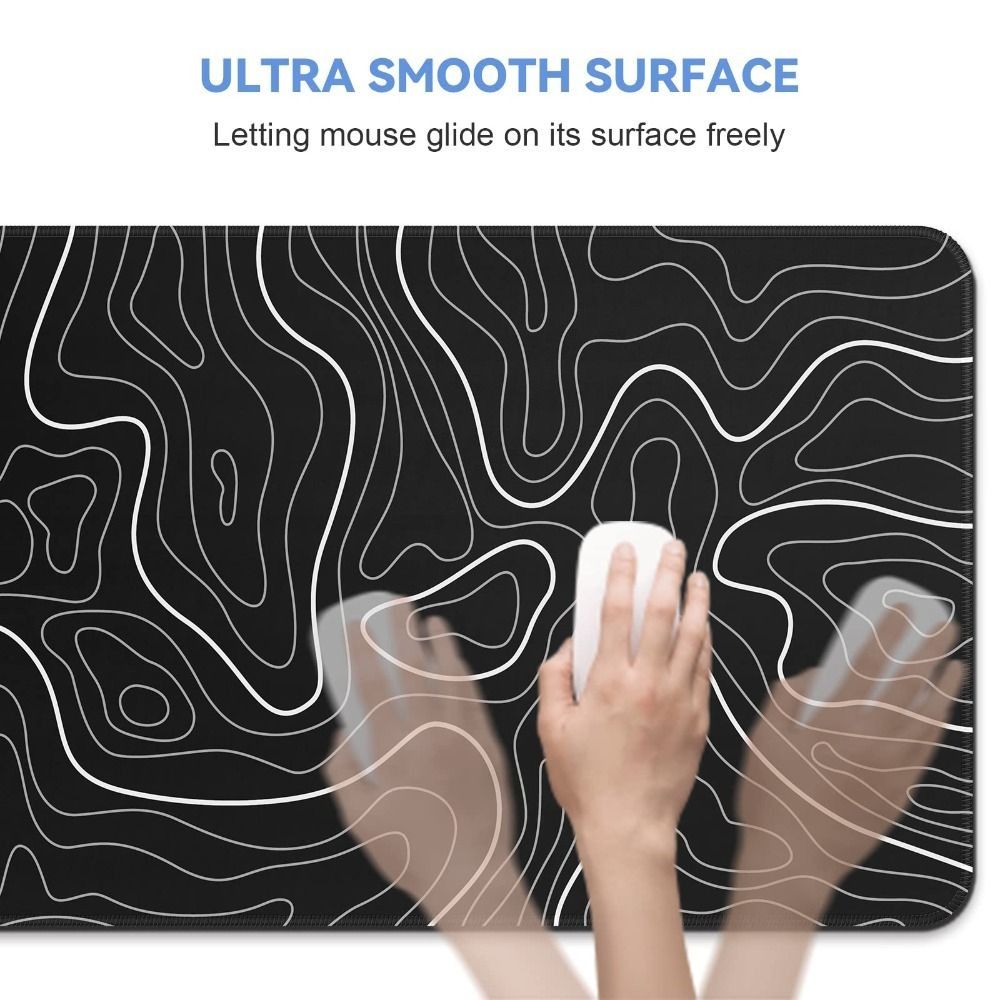 プロフェッショナルゲーミング地形形状ゲーミングマウスパッド滑 - Desk Setup Rug のレビューと価格