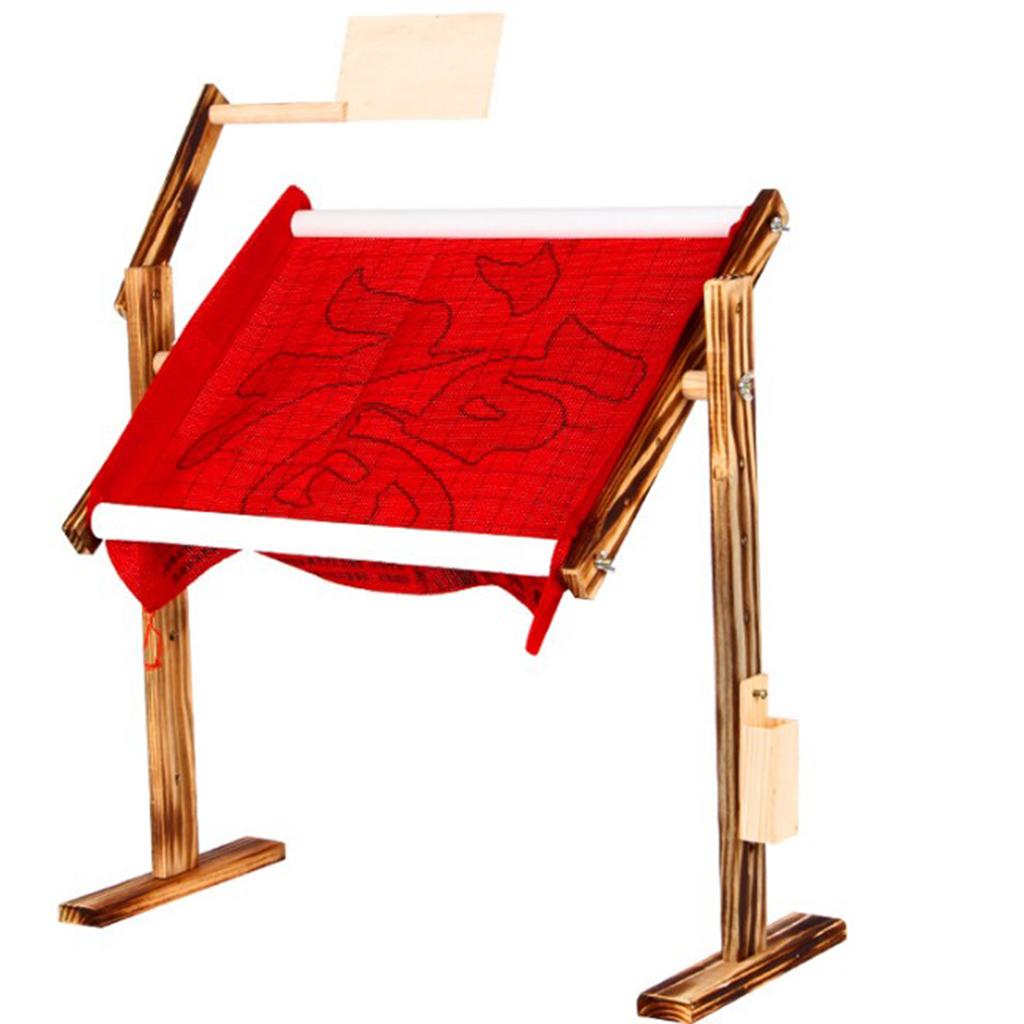 刺繍枠ホルダー 調節可能な木製デスクスタンド クロスステッチ - Desk Setup Kit のレビューと価格