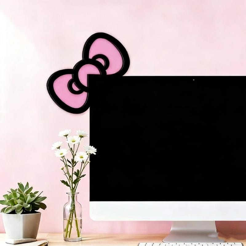 新しい 1/2 個木製ちょう結び PC アクセサリーかわいい - Desk Setup Pc のレビューと価格