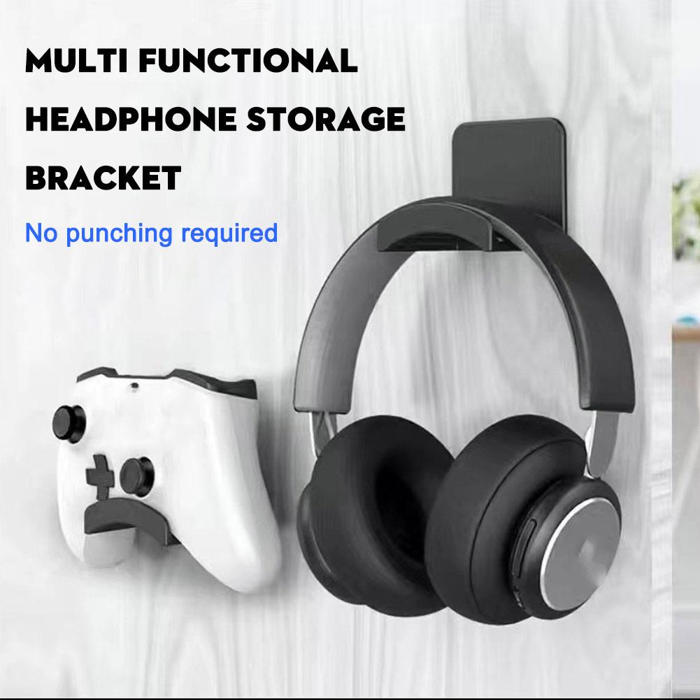 2 個ユニバーサルプラスチック壁掛けヘッドフォンスタンドゲー - Headphone Hook Under のレビューと価格