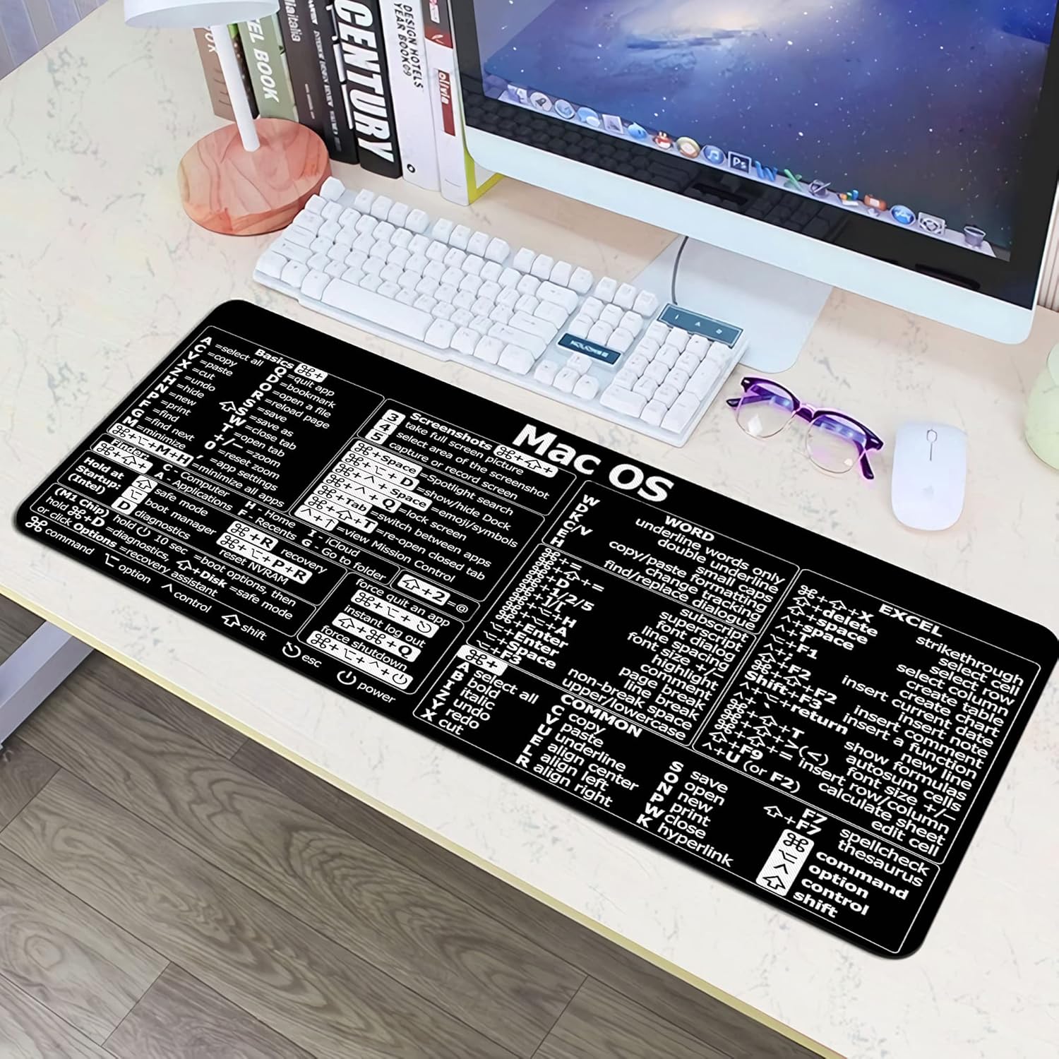 Mac OS ショートカット、Word/Excel (Mac - Desk Setup Mac のレビューと価格
