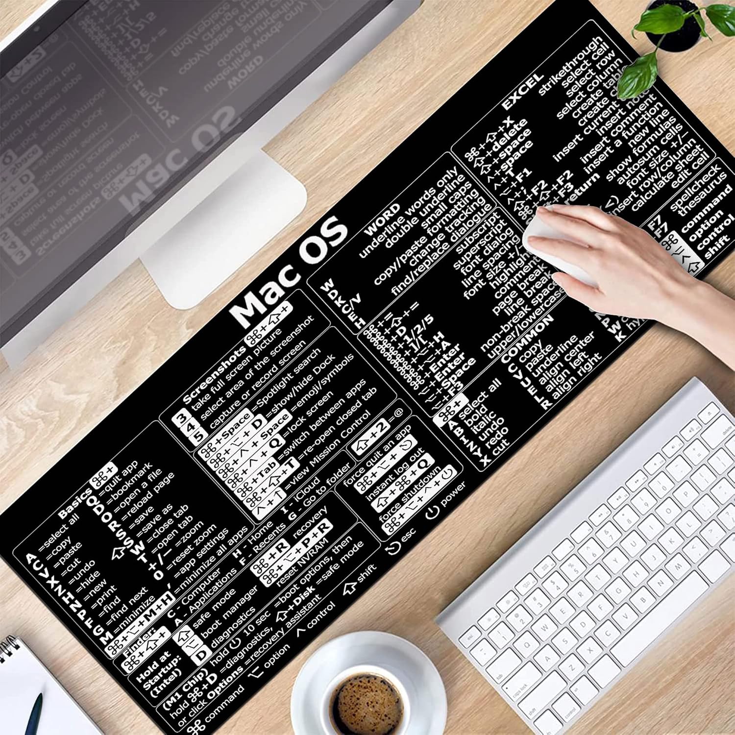 Mac OS ショートカット、Word/Excel (Mac - Desk Setup Mac のレビューと価格