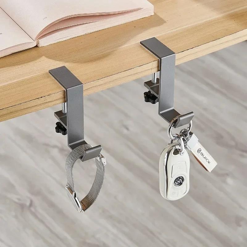 パンチフリー多機能ヘッドホンデスクエッジフックテーブルエッジ - Headphone Hook Under のレビューと価格