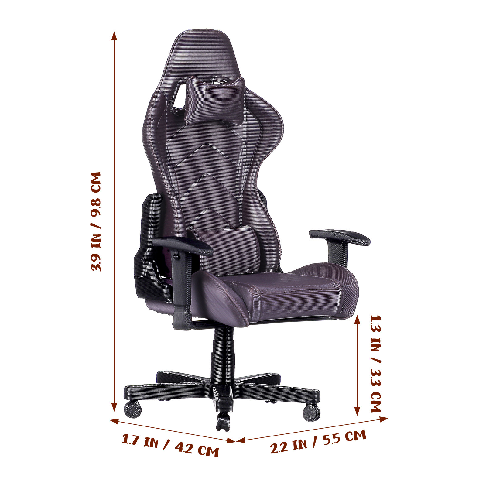 ミニチュアゲーミングデスクチェア 1:12スケール 詳細なコ - Gaming Setup Desk のレビューと価格