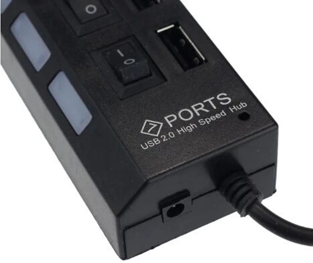 7 ポート USB 2.0 ハブスプリッター PC ノートブ - Desk Setup Mac のレビューと価格