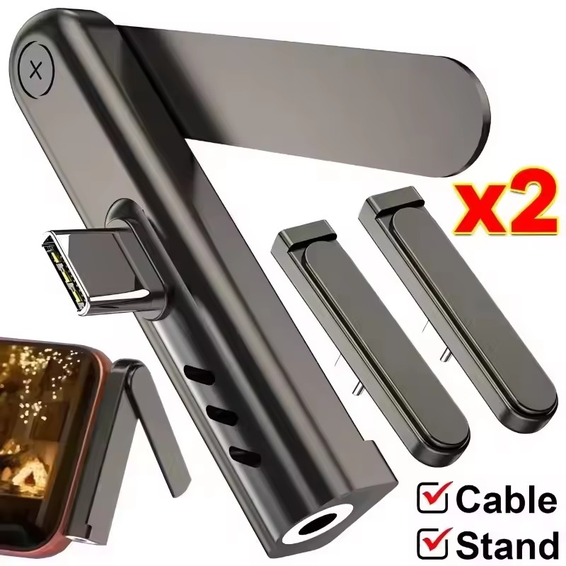 2/1 個ポータブル USB C から 3.5 ミリメートル - Headphone Hook Under のレビューと価格