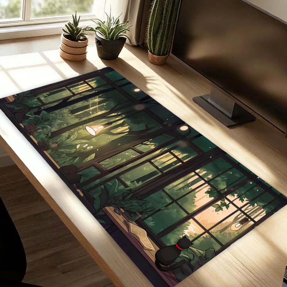 かわいいロフィデスクマット - 緑の植物マウスパッド - 大 - Desk Setup With Plants のレビューと価格