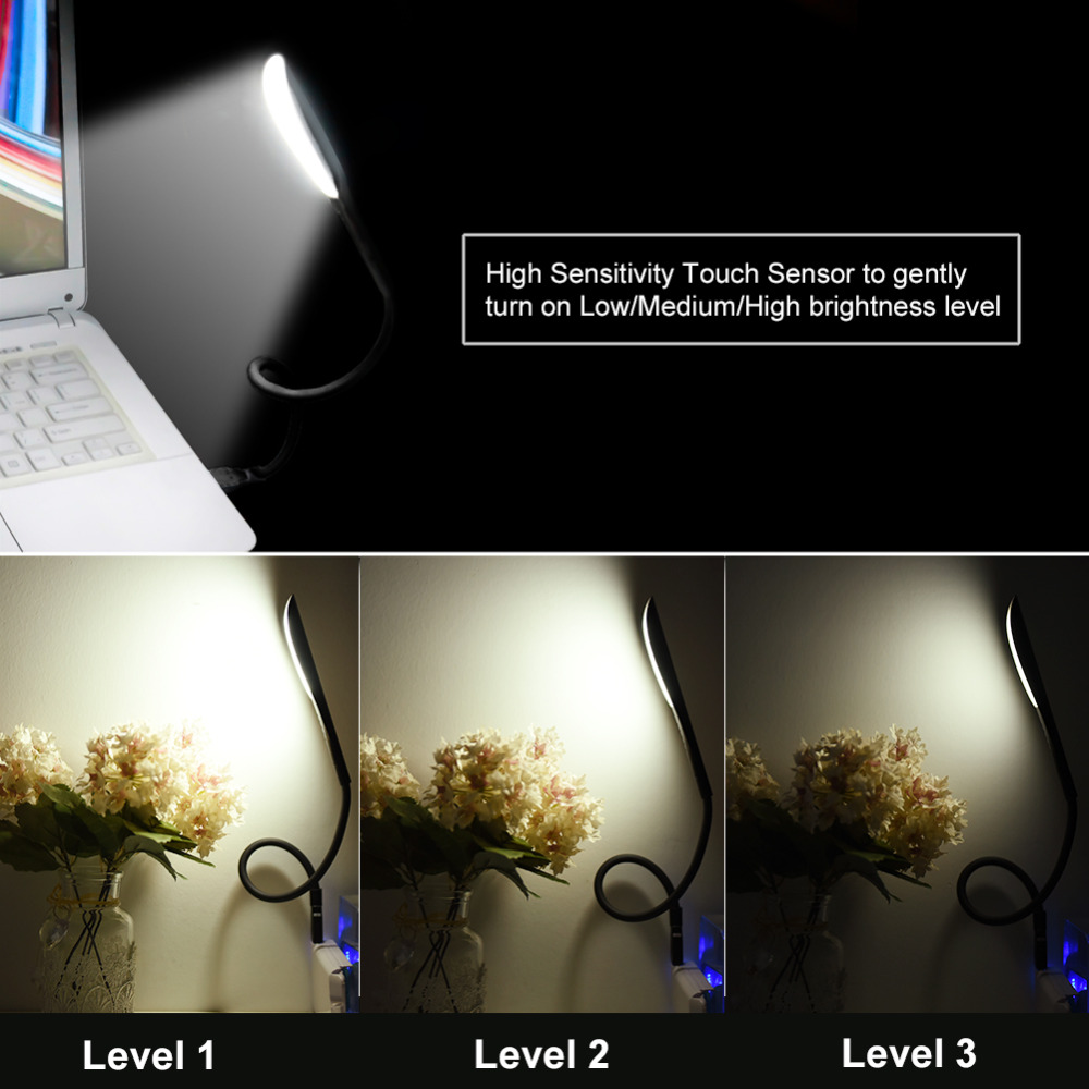 ミニポータブルLEDラップトップライト,タッチセンサー,調節 - Desk Setup Laptop のレビューと価格