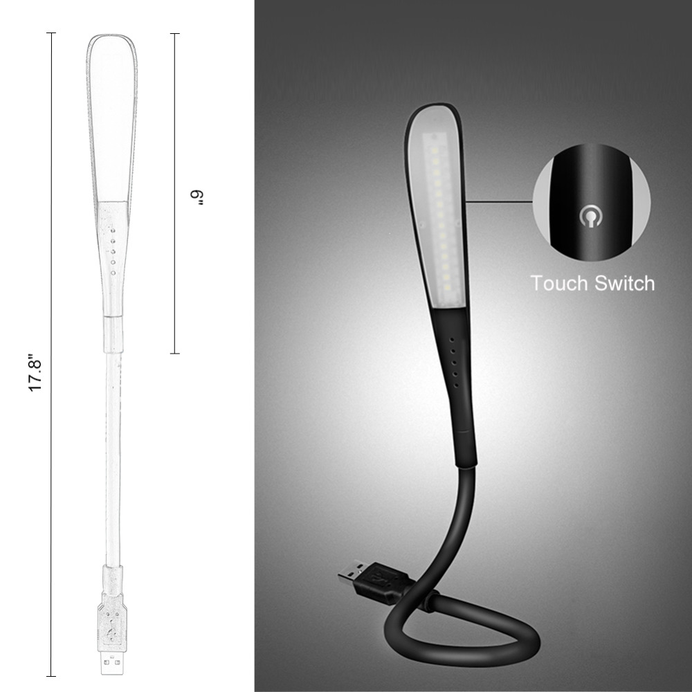ミニポータブルLEDラップトップライト,タッチセンサー,調節 - Desk Setup Laptop のレビューと価格