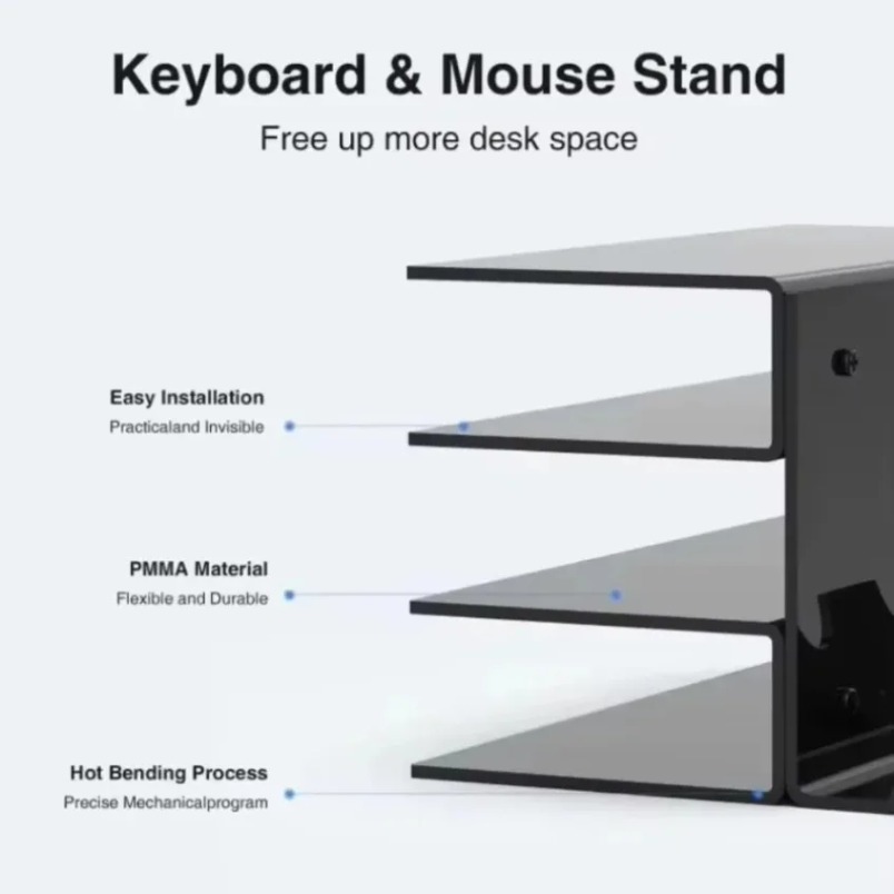 キーボードディスプレイスタンド 3段アクリルクリアラック マ - Gaming Setup Desk のレビューと価格