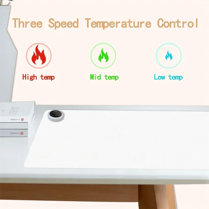 特大加熱デスクパッド電気加熱マウスパッド一定温度保温オフィス - Desk Setup Rug のレビューと価格