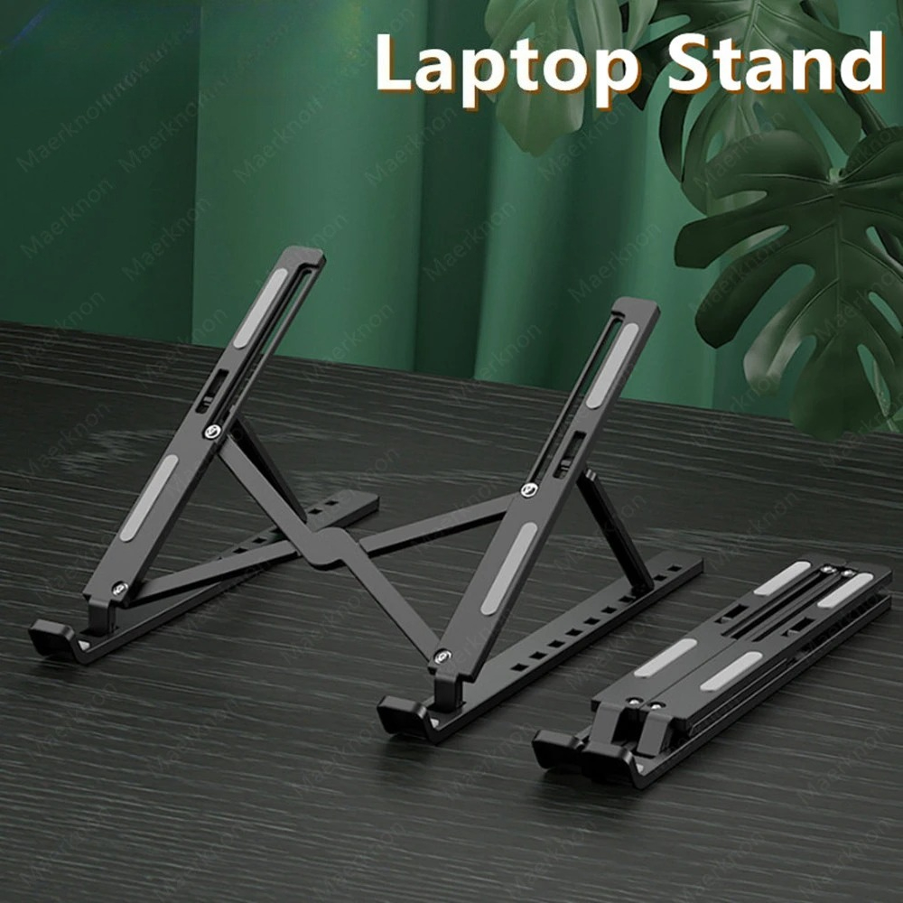 折りたたみ式ラップトップスタンドポータブル調節可能なノートブ - Desk Setup Mac のレビューと価格