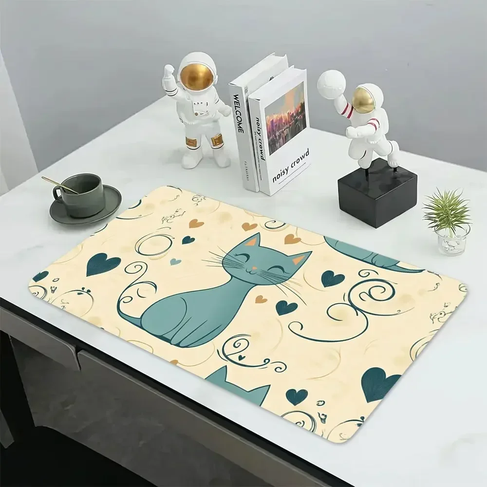 ゲーミングマウスパッド 1PC 動物漫画柄 滑り止めゴムベー - Gaming Setup Desk のレビューと価格