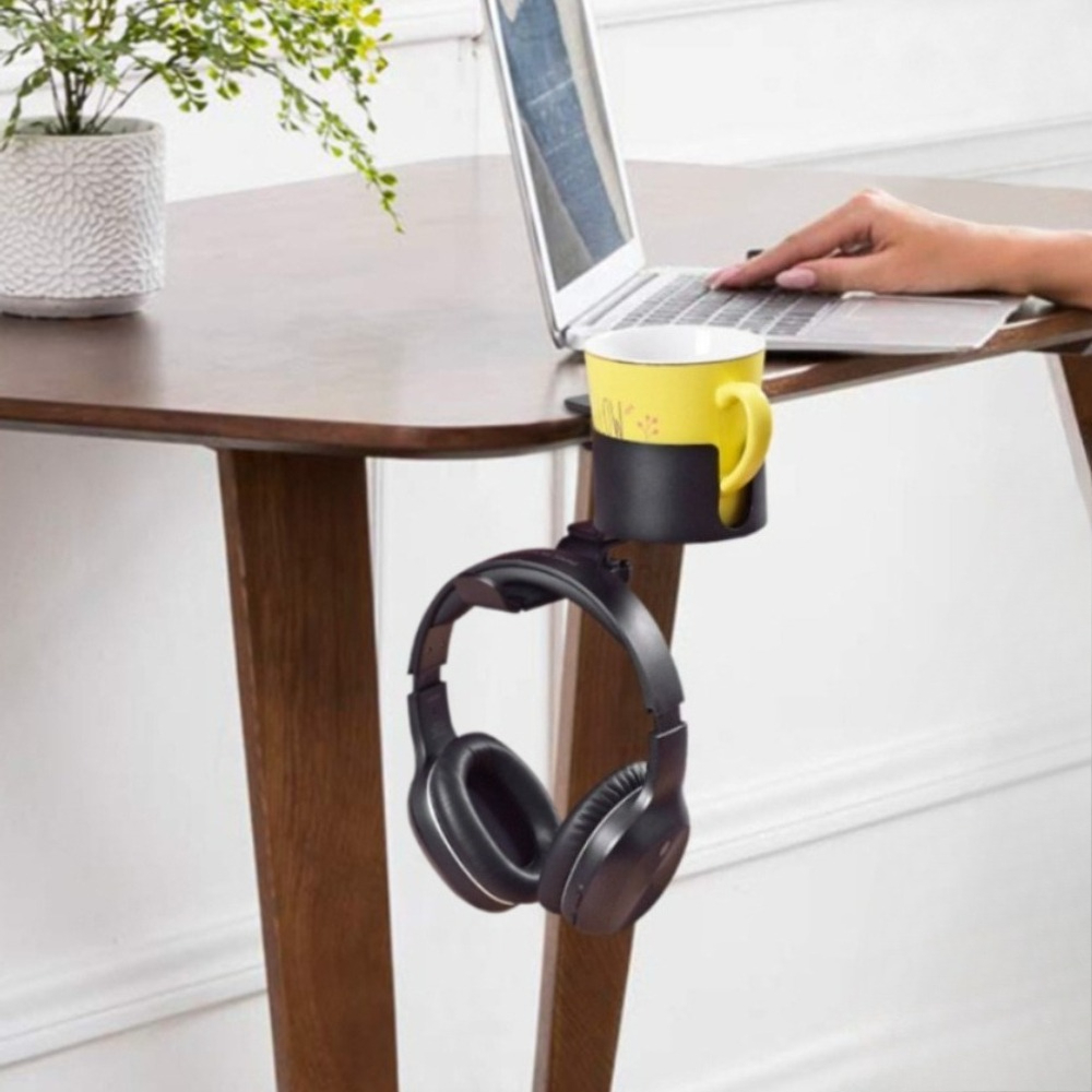 360 °   回転式デスクヘッドホンホルダー カップラック - Gaming Setup Desk のレビューと価格