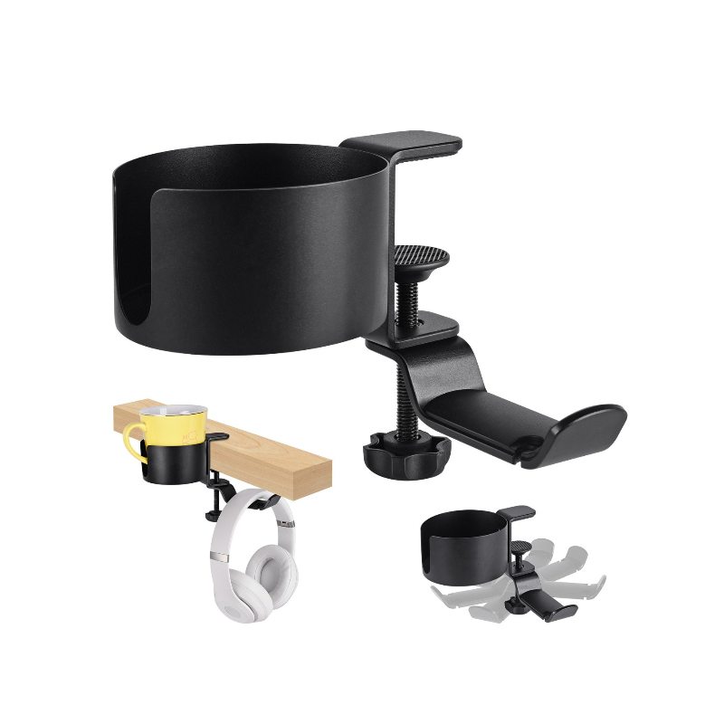 360 °   回転式デスクヘッドホンホルダー カップラック - Gaming Setup Desk のレビューと価格