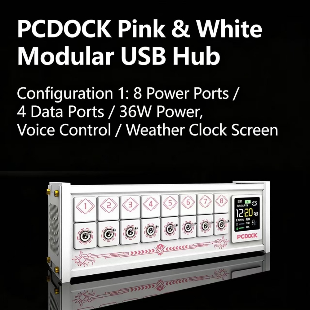 PCDOCK ブロック型USBデスクトップ電源タップ スイッ - Desk Setup Laptop のレビューと価格