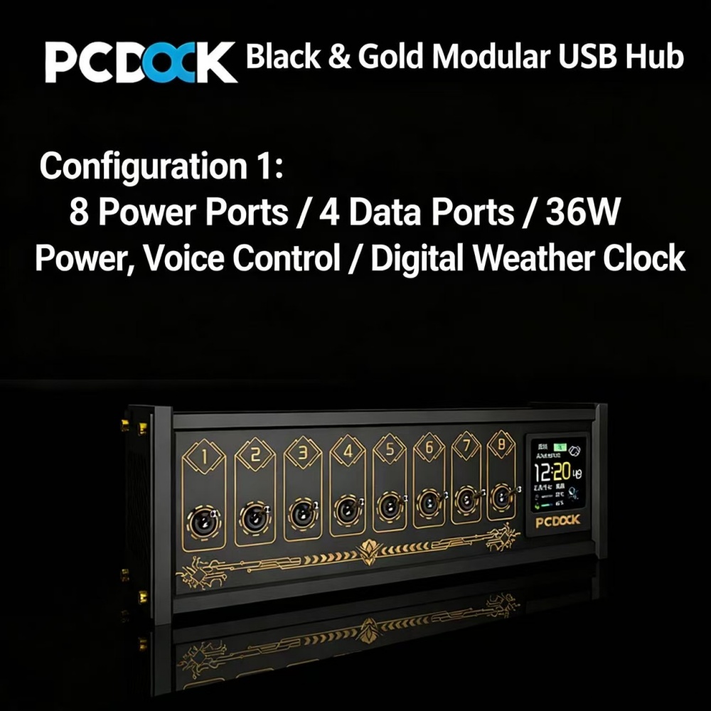 PCDOCK ブロック型USBデスクトップ電源タップ スイッ - Desk Setup Laptop のレビューと価格