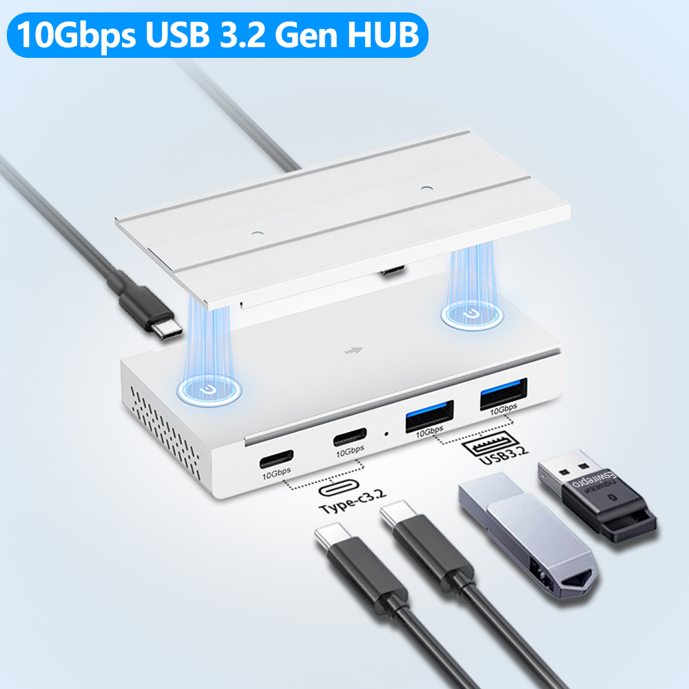 10Gbps USB3.2 Gen2 ハブデスク磁気 USB - Desk Setup Mac のレビューと価格