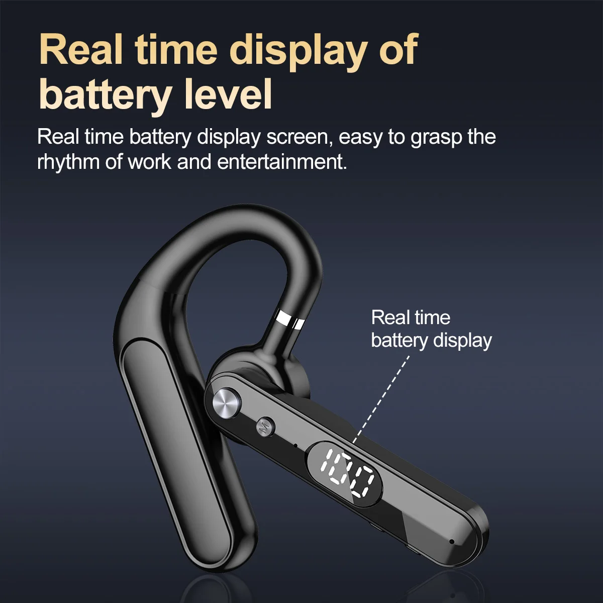 ワイヤレス Bluetooth ヘッドフォン マイク付きイヤ - Headphone Hook Under のレビューと価格