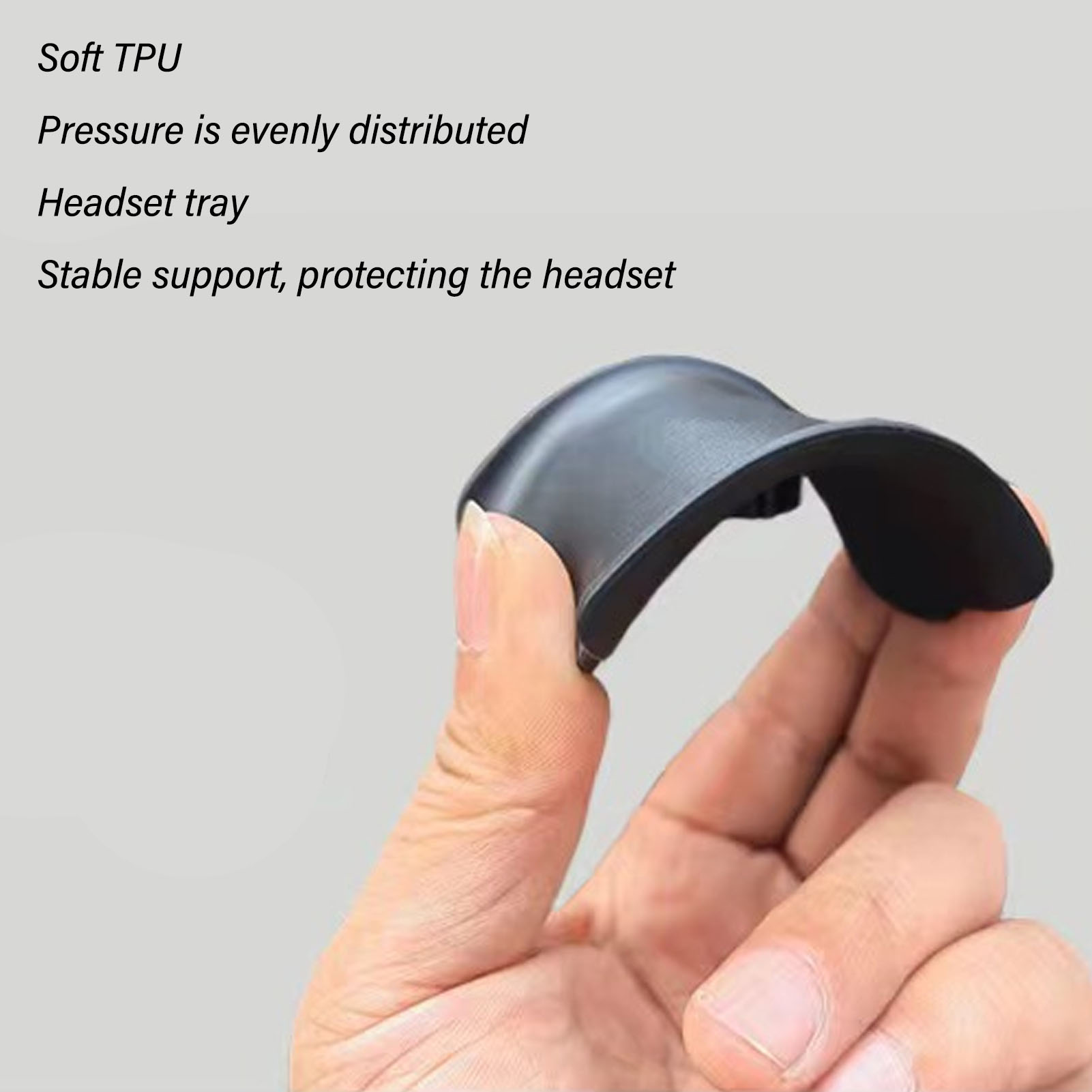 ヘッドフォンスタンド 角丸コーナー 滑り止めベース TPUト - Headphone Hook Under のレビューと価格