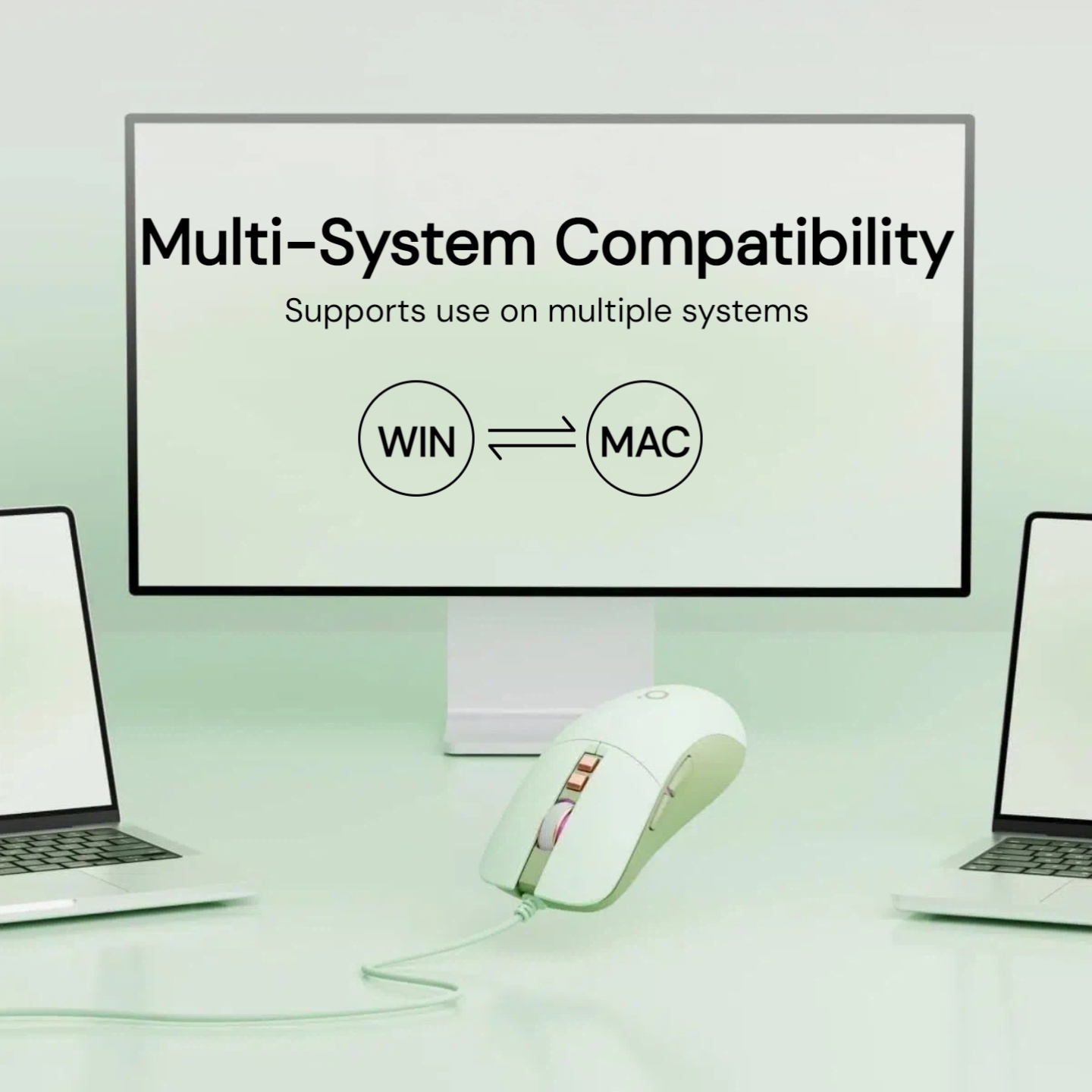 美的有線マウス サイレント 2400DPI USB 光学式マ - Desk Setup Mac のレビューと価格