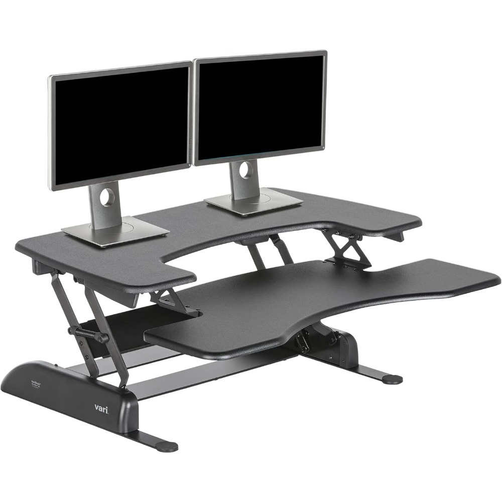 デスクプロプラス36、デュアルモニタースタンディングコンバー - Desk Setup Dual Monitor のレビューと価格