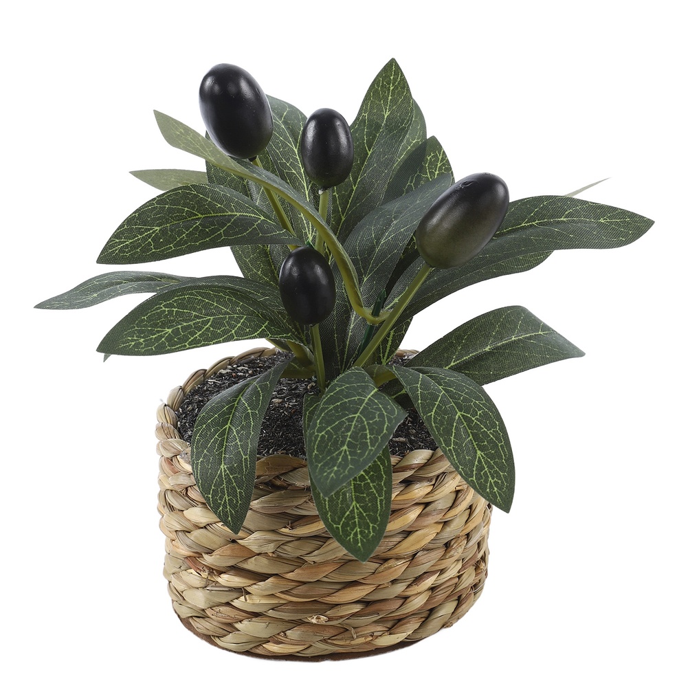 人工植物 ポケットオリーブツリー プラスチック製フェイク植物 - Desk Setup Shelves のレビューと価格