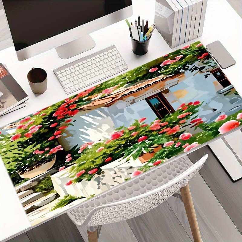 クリエイティブアイアンアートマウスパッドカラフルなデスクマッ - Desk Setup With Plants のレビューと価格
