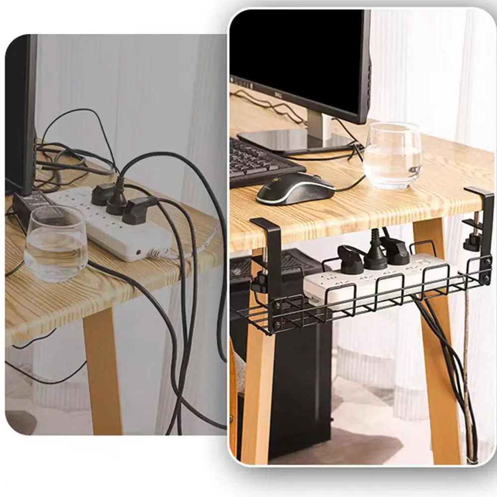 デスク下のケーブル管理ボックス ケーブルオーガナイザー 収納 - Desk Setup Shelves のレビューと価格