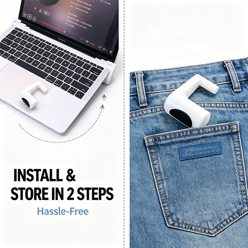 ポータブルラップトップスタンド、折りたたみ式、目立たない冷却 - Desk Setup Mac のレビューと価格
