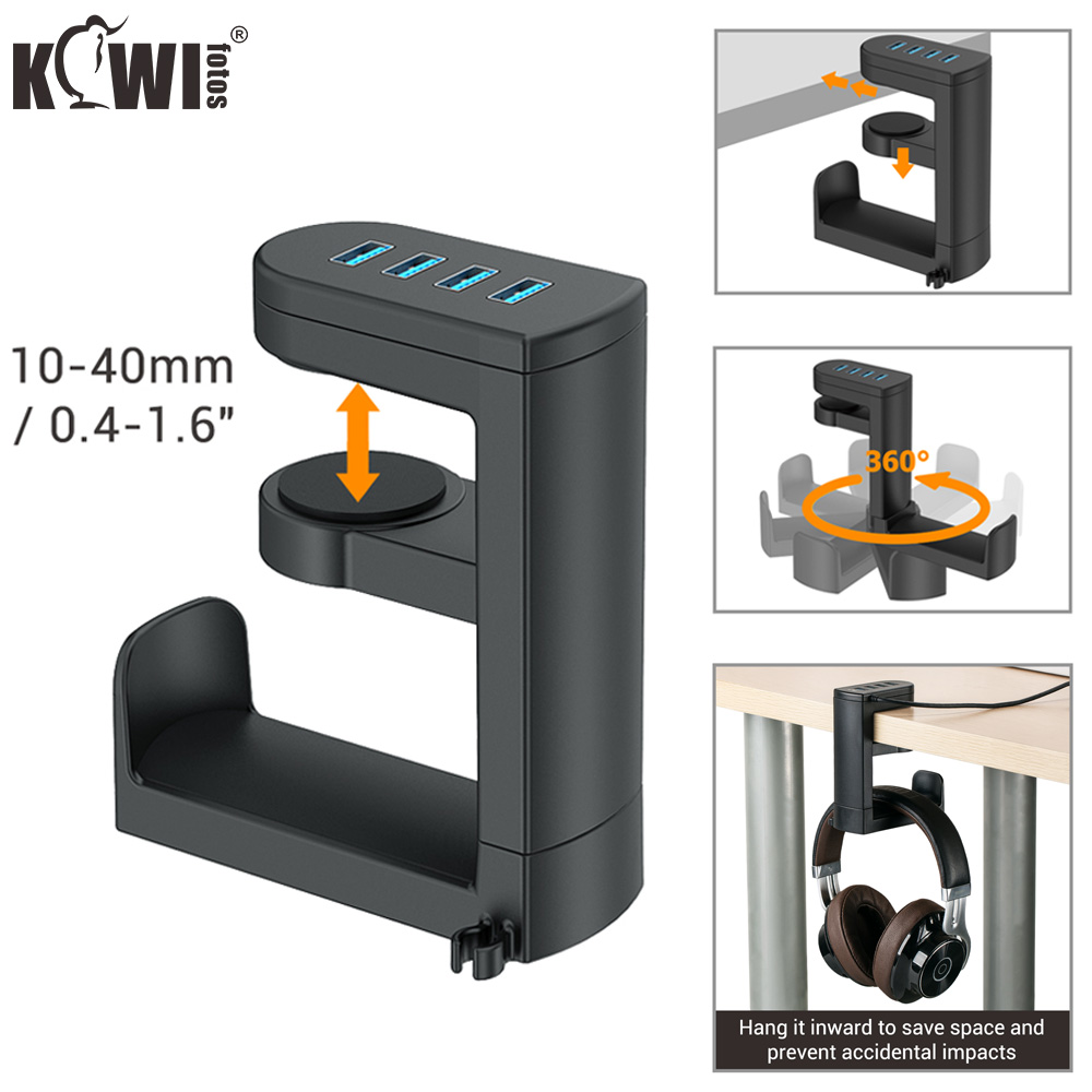 KWIFOTOS PCゲーミングヘッドホンスタンド（4つのU - Gaming Setup Desk のレビューと価格